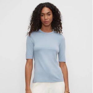 Club Monaco Perfect Tee, Size S, Blue, NWT